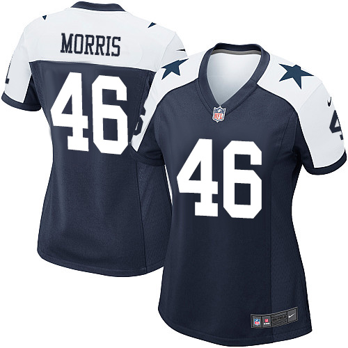 Women's Game Alfred Morris Nike Jersey Navy Blue Alternate - #46 Throwback NFL Dallas Cowboys